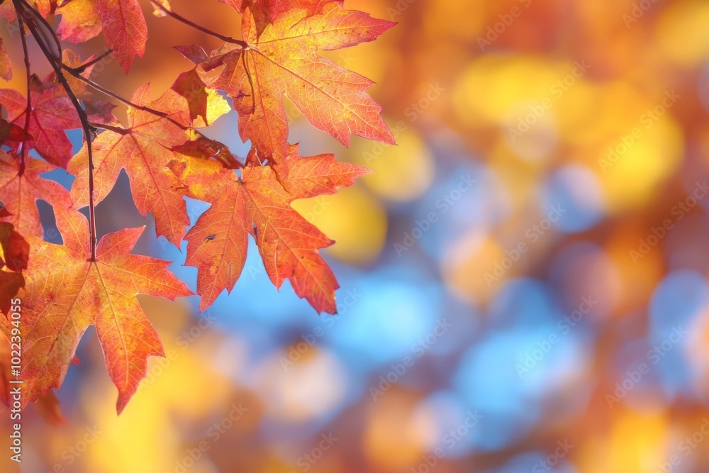 Fallen Leaves Season Background created with Generative AI Fallen Leaves Season Background created with Generative AI