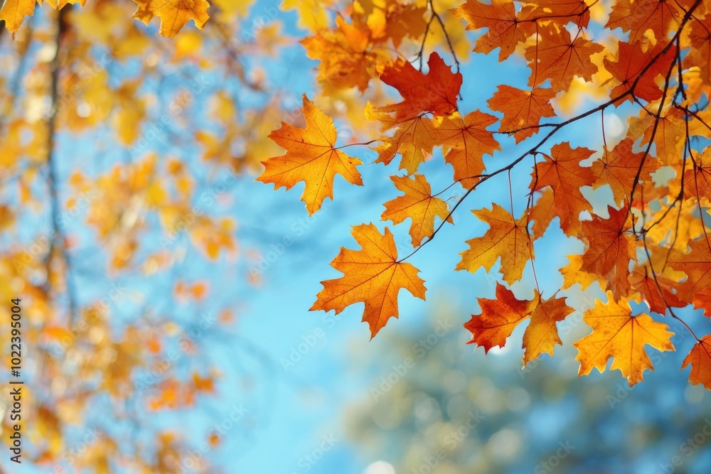 Fallen Leaves Season Background created with Generative AI Fallen Leaves Season Background created with Generative AI