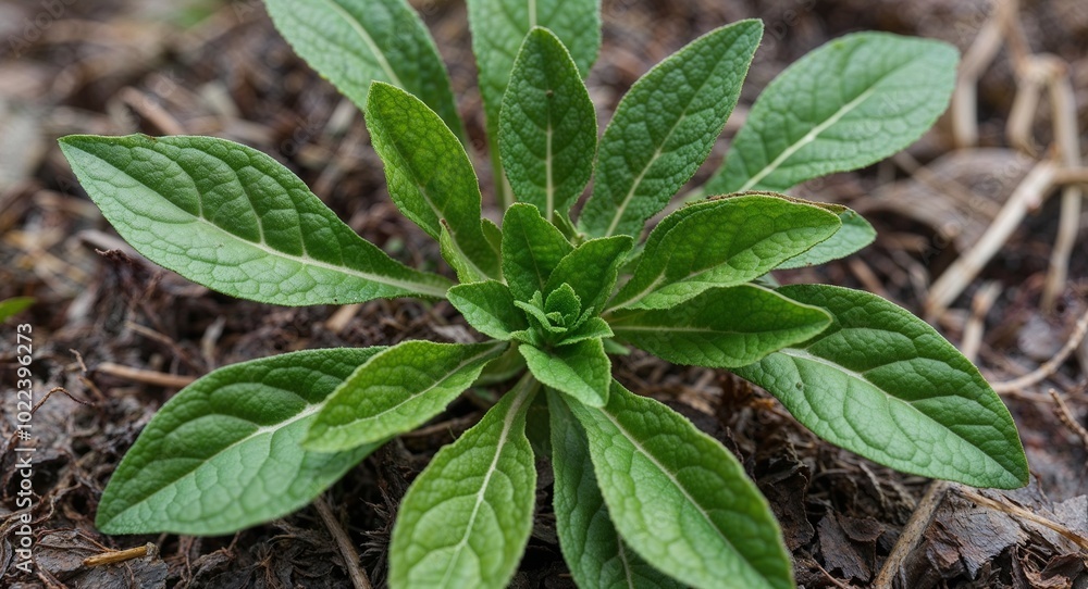 Common purslane plant leaves background Common purslane plant leaves background