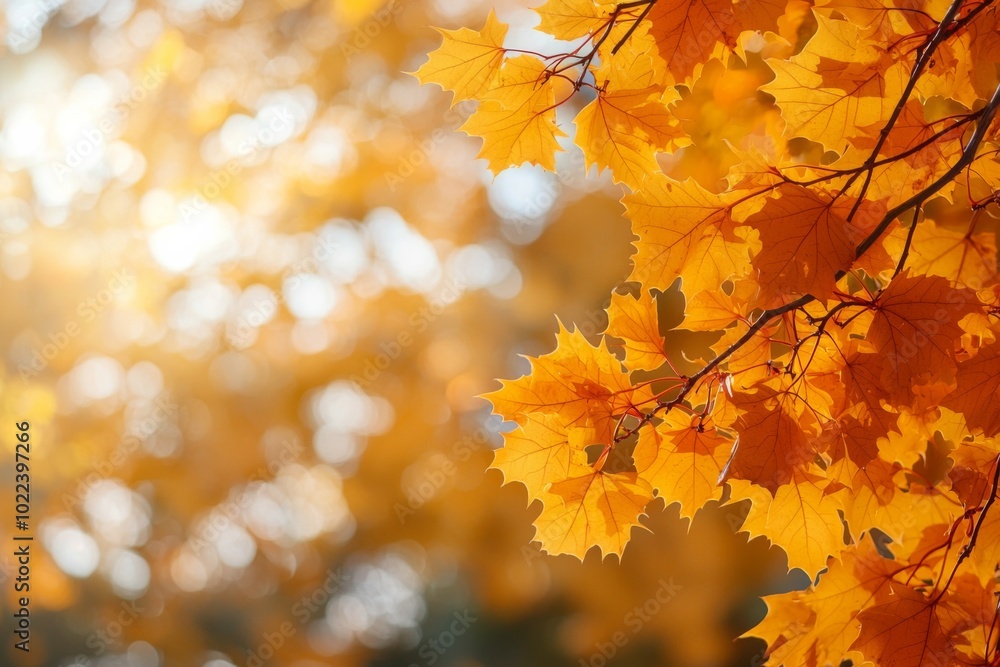 Fallen Leaves Season Background created with Generative AI Fallen Leaves Season Background created with Generative AI
