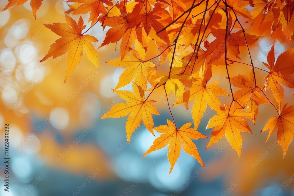 Fallen Leaves Season Background created with Generative AI Fallen Leaves Season Background created with Generative AI