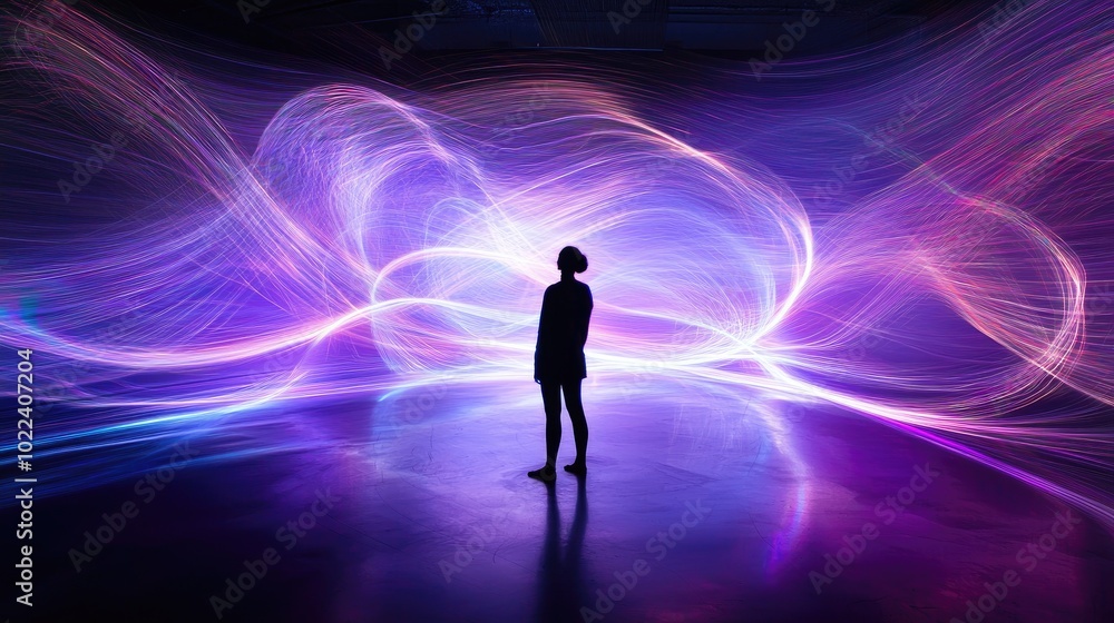 a torsion field of light around a person, a torsion field of light around a person,