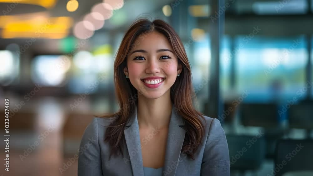 Confident Young Professional Shares Her Insights on Career Growth in a Modern Office Environment Confident Young Professional Shares Her Insights on Career Growth in a Modern Office Environment