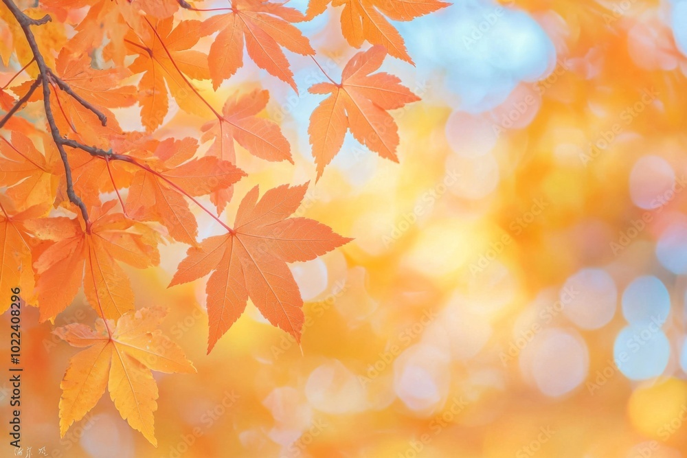 Fallen Leaves Season Background created with Generative AI Fallen Leaves Season Background created with Generative AI