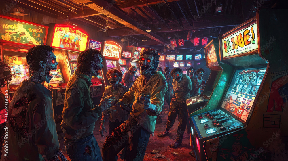 “Undead High Scores: Zombies Take Over the Arcade” “Undead High Scores: Zombies Take Over the Arcade”