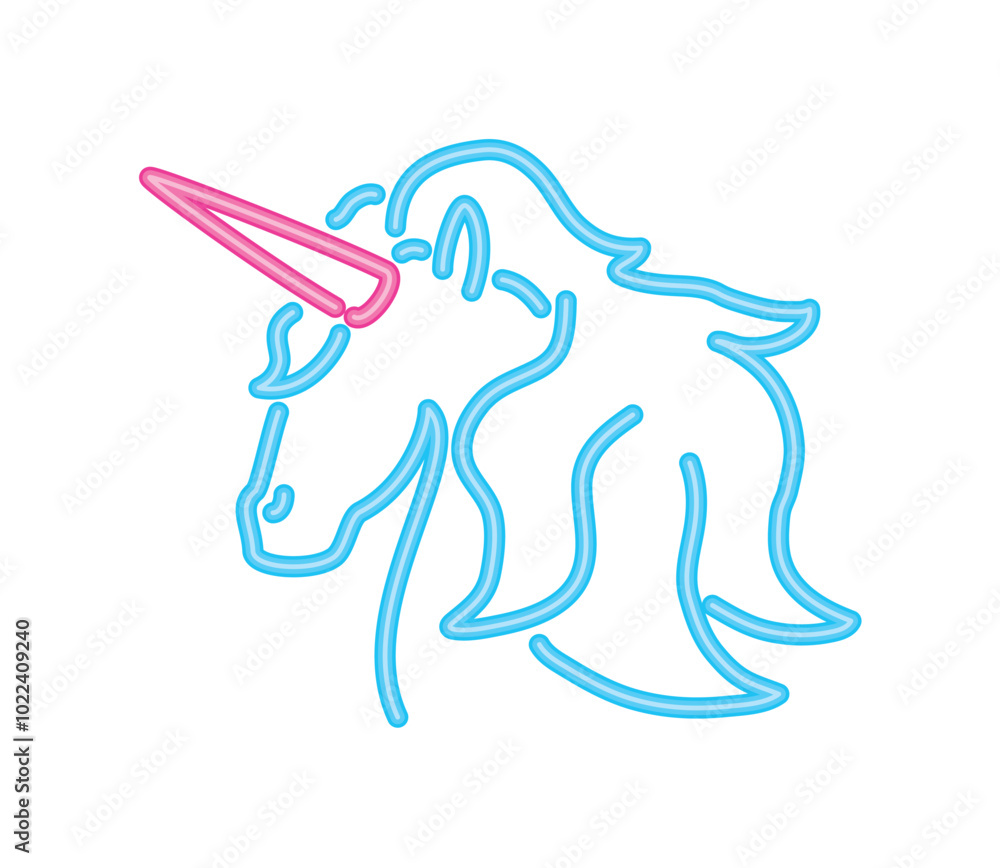 beautiful unicorn neon lights animal beautiful unicorn neon lights animal