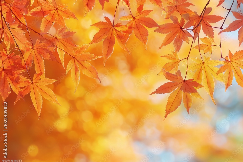 Fallen Leaves Season Background created with Generative AI Fallen Leaves Season Background created with Generative AI