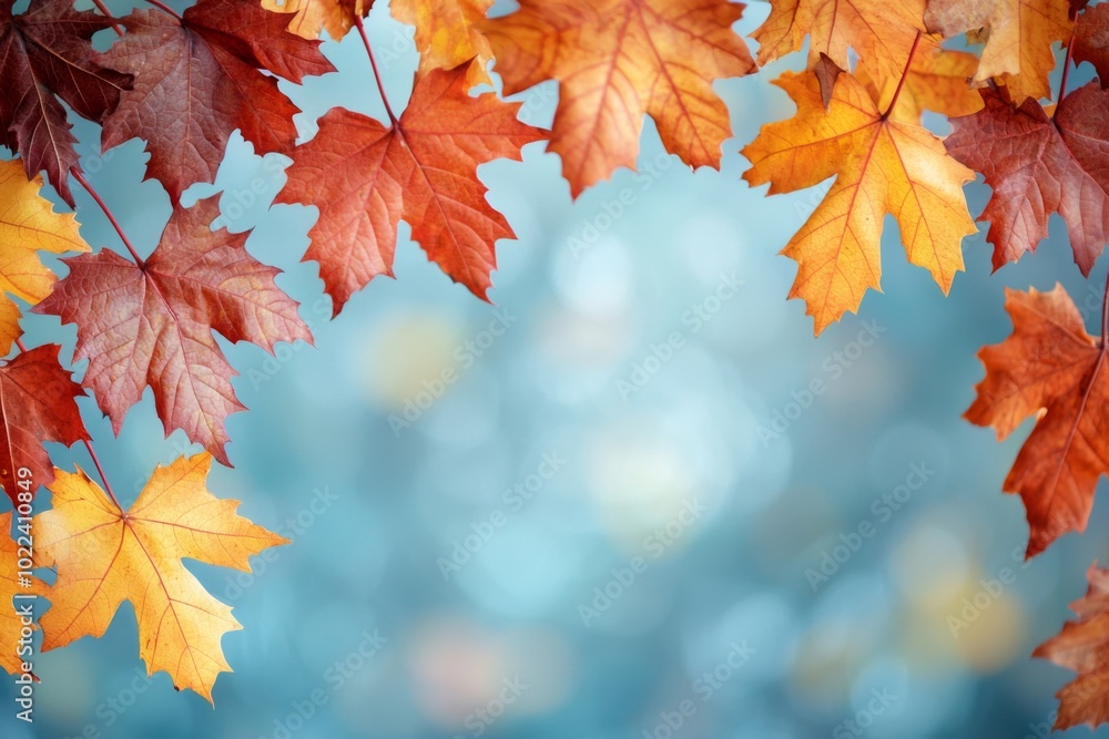 Fallen Leaves Season Background created with Generative AI Fallen Leaves Season Background created with Generative AI