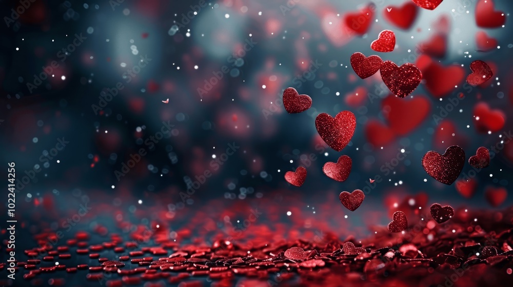 valentines day hearts falling abstract background red shiny lights romantic confetti 14th february 2024 celebration wallpaper ads gifts wrap web design banners cards valentines day hearts falling abstract background red shiny lights romantic confetti 14th february 2024 celebration wallpaper ads gifts wrap web design banners cards