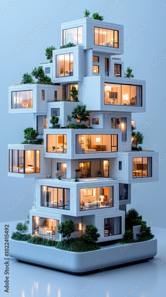 Modular Building Design: An AI-designed modular building model ...