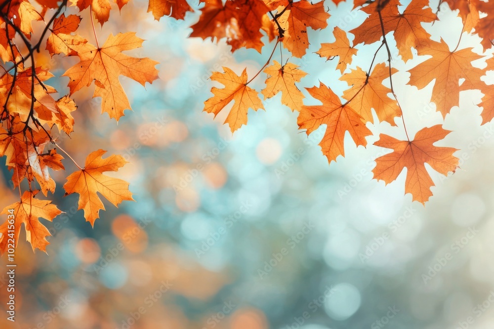 Fallen Leaves Season Background created with Generative AI Fallen Leaves Season Background created with Generative AI