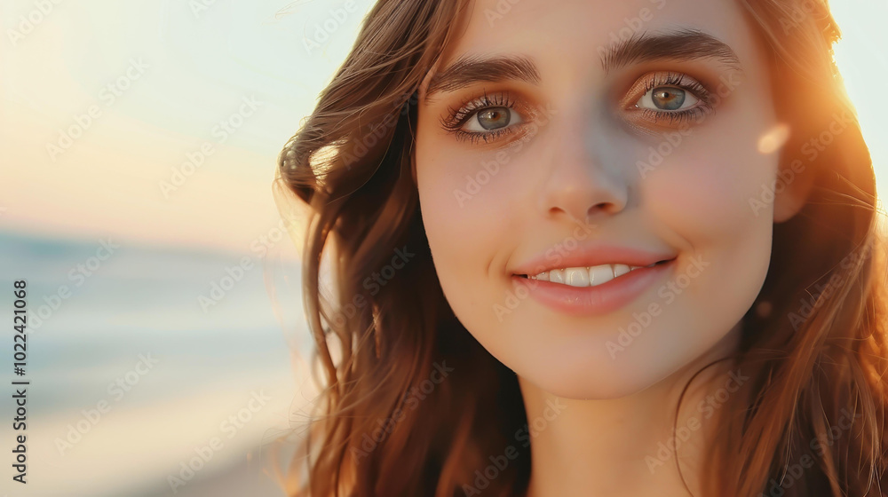 A radiant young woman enjoys natures beauty, basking in sunlight, embodying joy and peace in her vibrant spirit. A radiant young woman enjoys natures beauty, basking in sunlight, embodying joy and peace in her vibrant spirit.