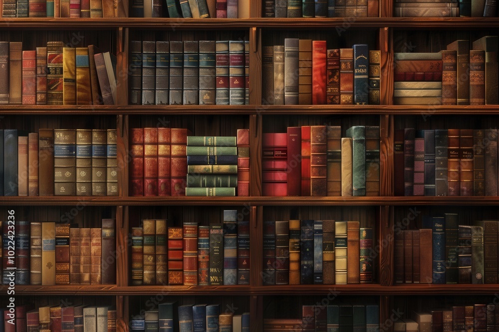 Wooden shelves are densely packed with textbooks and academic literature, creating an ideal environment for study and research. Generative AI Wooden shelves are densely packed with textbooks and academic literature, creating an ideal environment for study and research. Generative AI