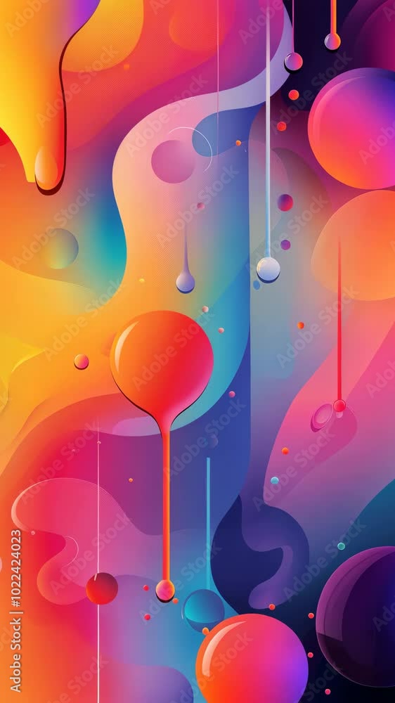 custom made wallpaper toronto digitalAbstract colorful liquid shapes and gradients on a vibrant background