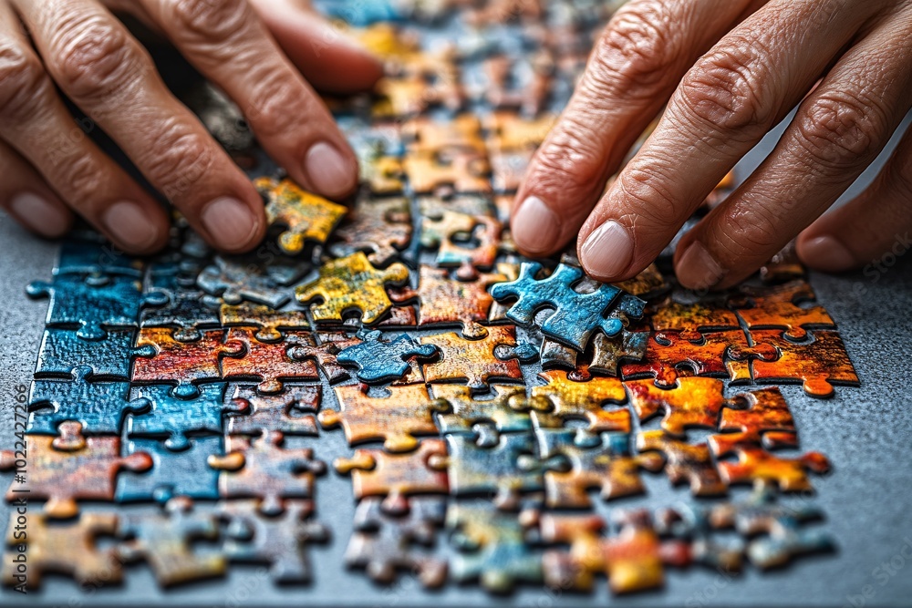 How to Assemble a Colorful Puzzle Step by Step How to Assemble a Colorful Puzzle Step by Step