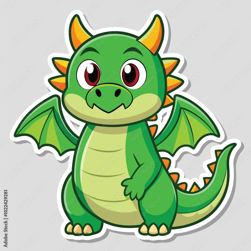 Dragon sticker vector Dragon sticker vector