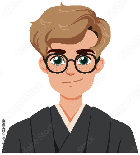 Young Man with Glasses Avatar