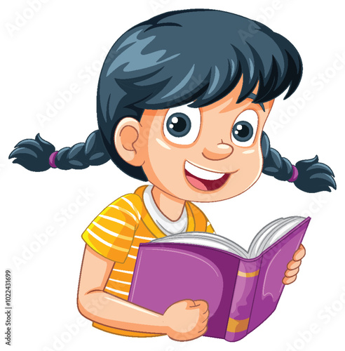 Girl Reading a Book