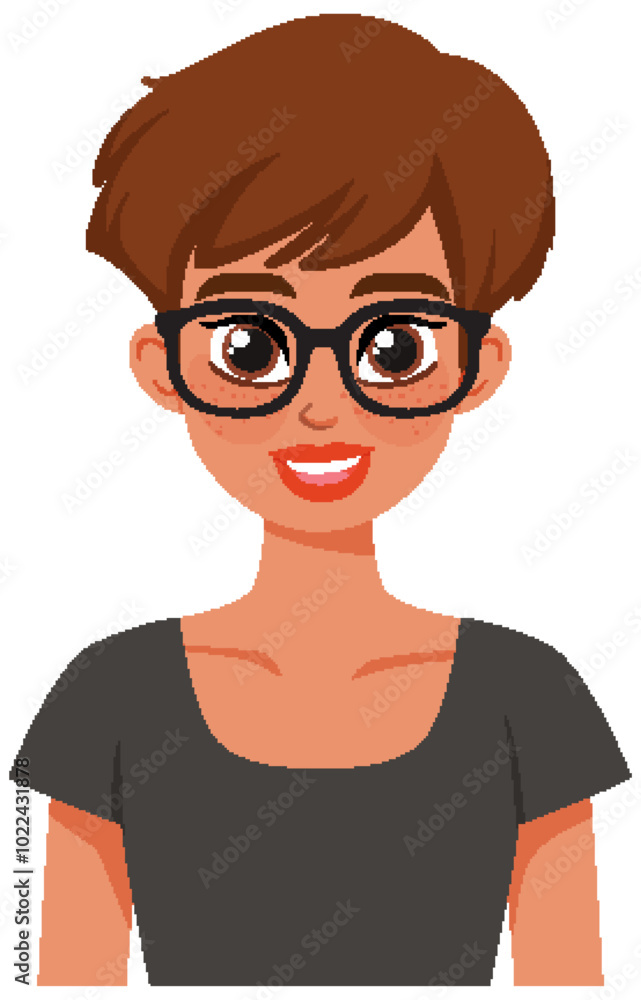 Smiling Woman with Glasses Smiling Woman with Glasses