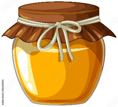 Sweet Honey Jar Illustration