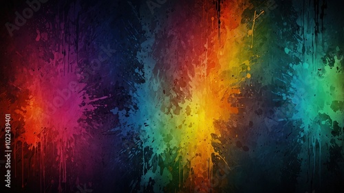 abstract grunge rainbow background