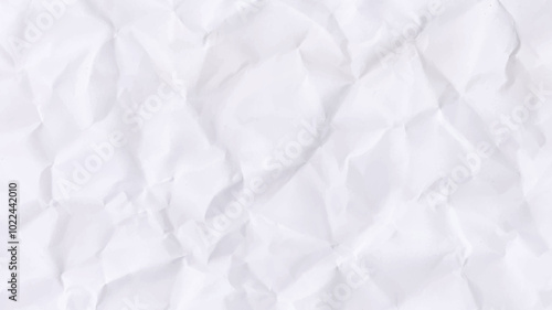 white crumpled paper texture