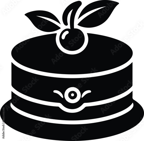 cake silhouette vector art design