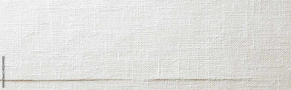Fototapeta premium White blank canvas paper texture background with seamless pattern for design, printing, and wallpaper, with copy space. 