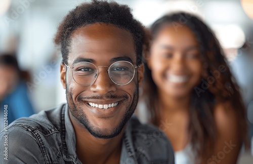 Happy Multiethnic Businesspeople Collaborating on a Project in an Office