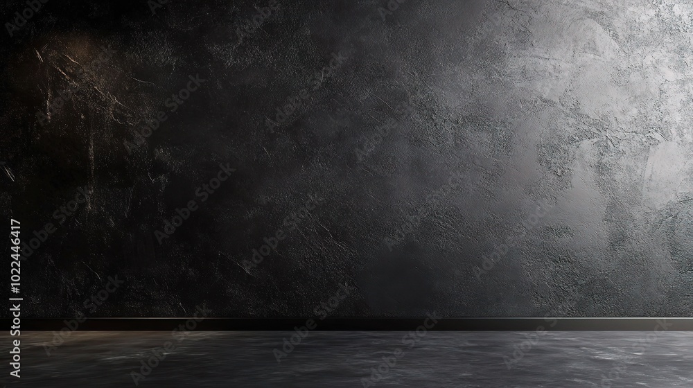 Dark Textured Wall with Smooth Floor Background Dark Textured Wall with Smooth Floor Background