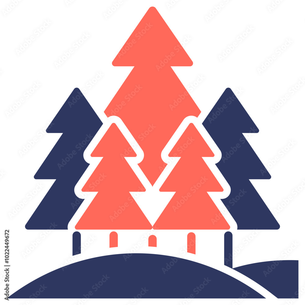 Fototapeta premium Forest Icon