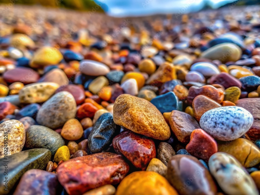 Panoramic Texture of Gravel Stones on Ground for Landscape Photography Panoramic Texture of Gravel Stones on Ground for Landscape Photography