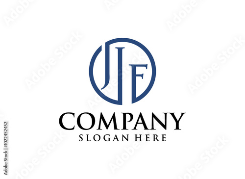 Free Download A logo featuring stylized initials within a circular design, with a company name and slogan. - GFXLoad