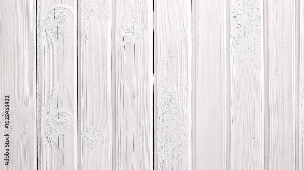 Obraz premium Light Textured White Wooden Plank Background