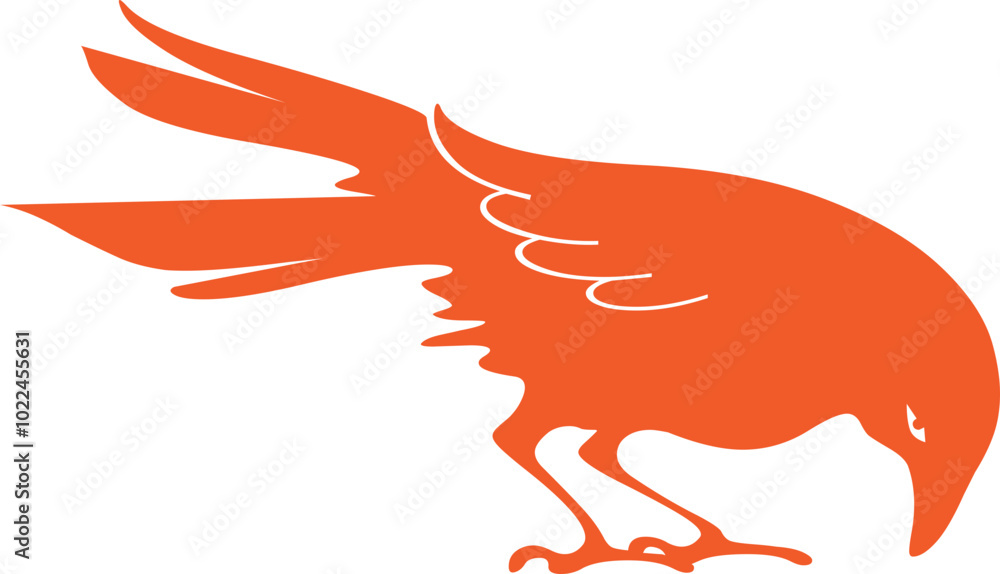 crow Halloween new icon and character on background crow Halloween new icon and character on background