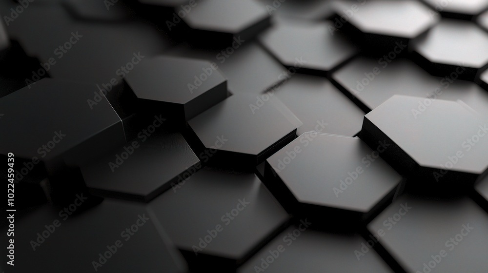 Abstract Dark Hexagonal Pattern Background Abstract Dark Hexagonal Pattern Background