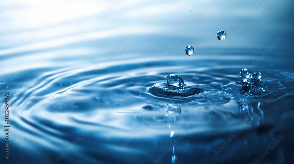 Water Droplet Splashing on Calm Surface Water Droplet Splashing on Calm Surface