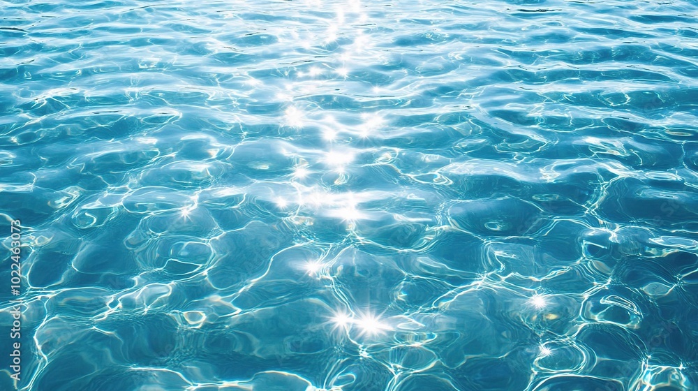 Obraz premium Glimmering Water Surface Under Sunlight