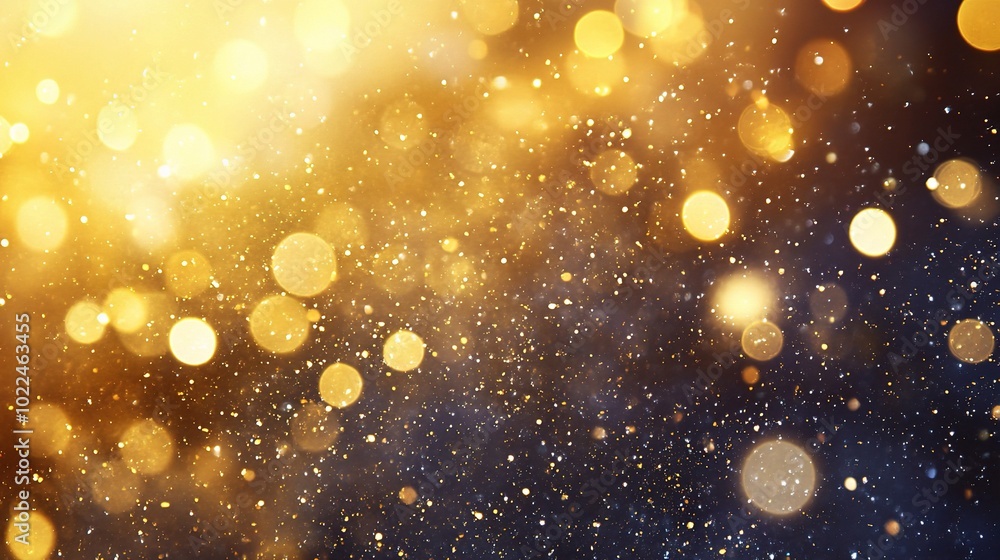 Golden Bokeh Background for Creative Projects Golden Bokeh Background for Creative Projects
