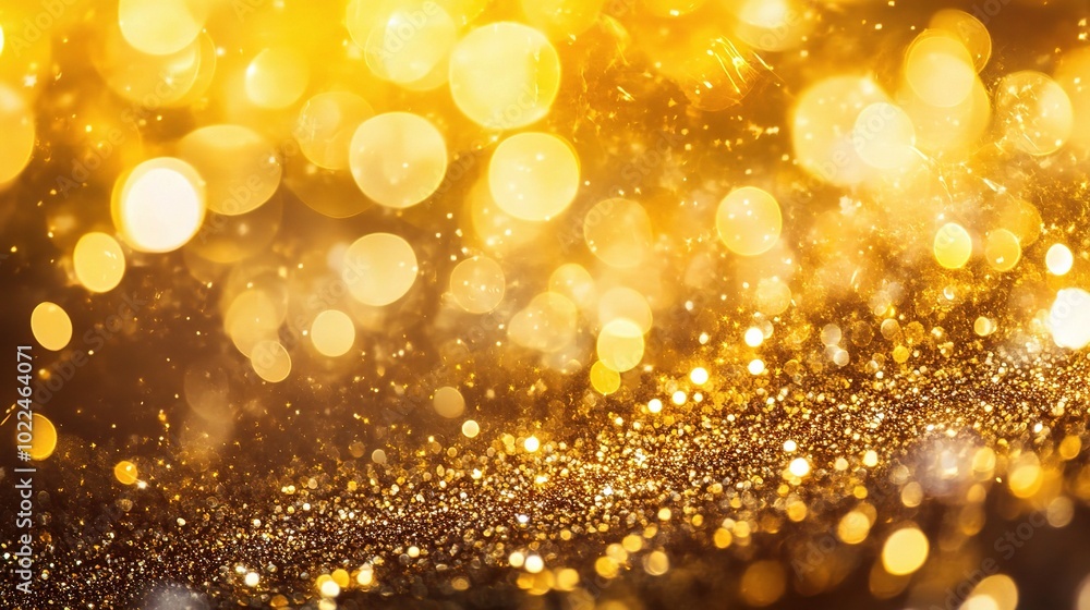 Shimmering Gold Bokeh Background for Visual Impact Shimmering Gold Bokeh Background for Visual Impact