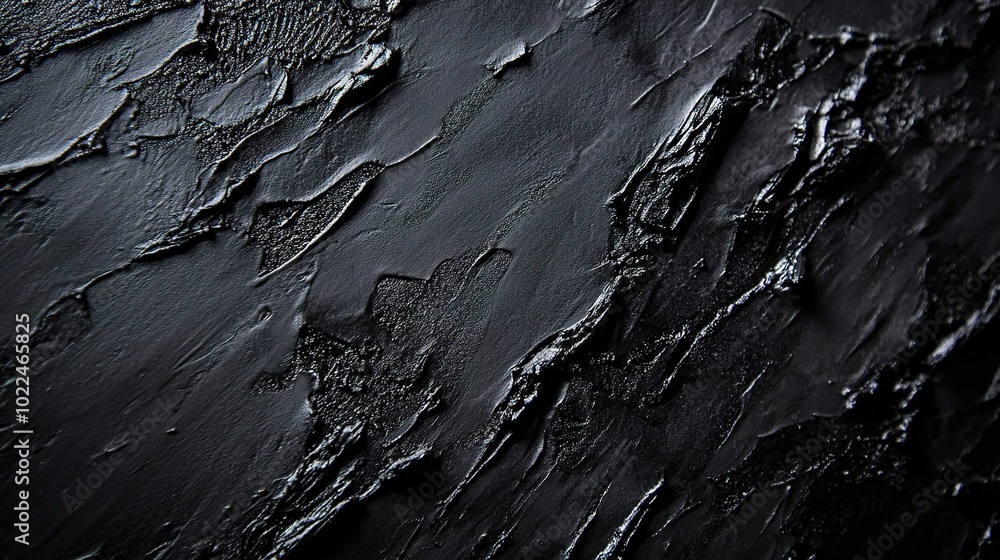 Fototapeta premium Textured Black Surface with Unique Patterns and Depth