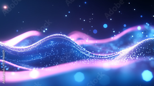 Dreamy Particle Wave Background