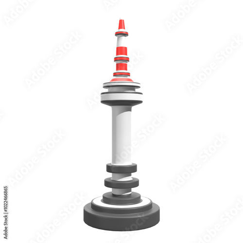 3D Namsam Tower Illustration photo