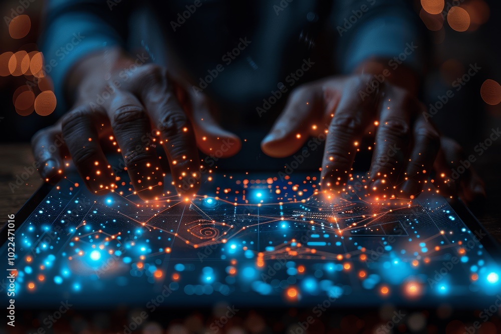 Businessman Using Laptop with Digital Process Chart and Data Graph Concept of Software Design and Web Development for Office Automation Businessman Using Laptop with Digital Process Chart and Data Graph Concept of Software Design and Web Development for Office Automation
