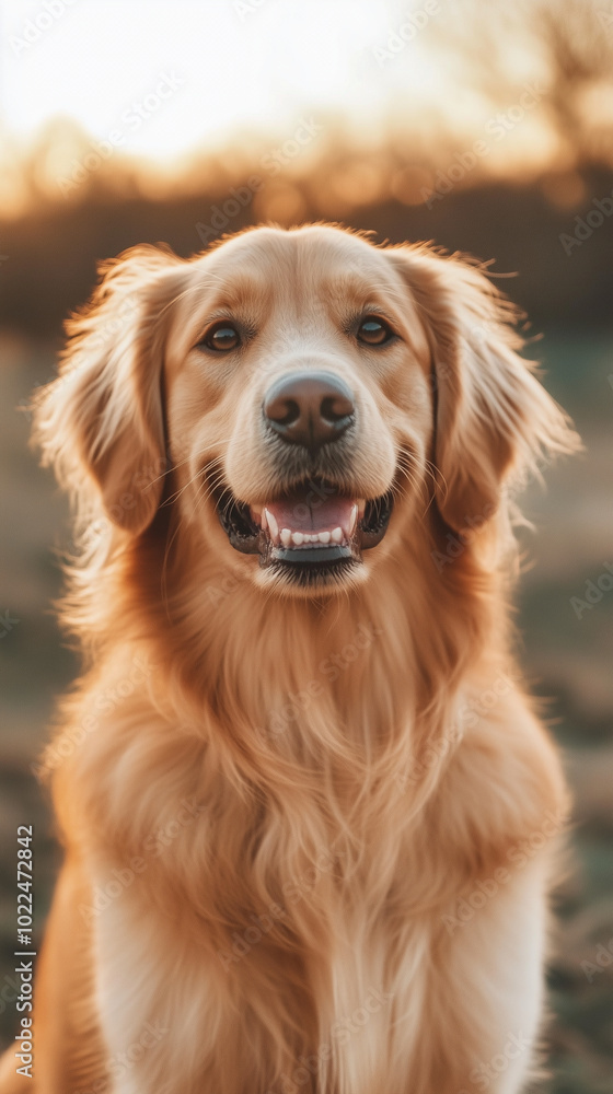 A cute dog close-up shot generated by AI A cute dog close-up shot generated by AI