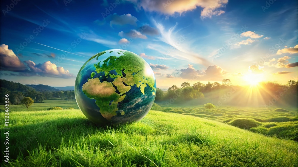 Surreal Green Earth Promoting Net Zero Emissions and Eco-Friendly Strategies for World Environment Day Surreal Green Earth Promoting Net Zero Emissions and Eco-Friendly Strategies for World Environment Day