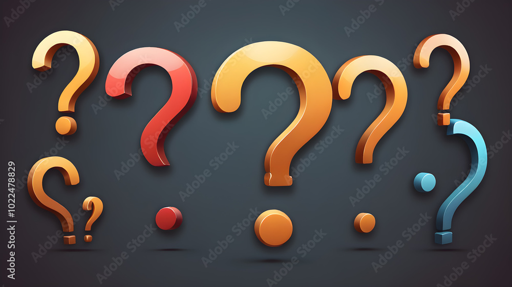 Question marks. Problems to solve concept., AI generated image, ai. AI generated image, ai Question marks. Problems to solve concept., AI generated image, ai. AI generated image, ai