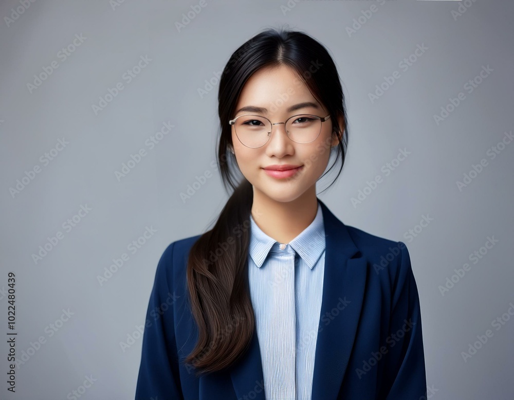 Portrait of young asian woman cute attractive teenage school girl face, or businesswoman Portrait of young asian woman cute attractive teenage school girl face, or businesswoman