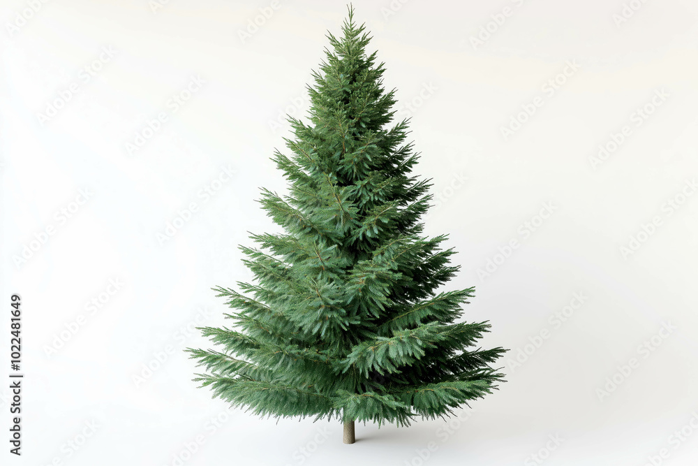 Christmas tree on a isolated white background Christmas tree on a isolated white background
