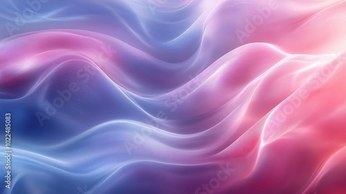 Soft Pink and Blue Flowing Abstract Background